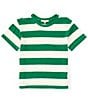 Copper Key Big Girls 7-16 Short Sleeve Big Stripe Relaxed Boxy T-Shirt, Color:Green Ivory - Image 1