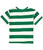 Copper Key Big Girls 7-16 Short Sleeve Big Stripe Relaxed Boxy T-Shirt, Color:Green Ivory - Image 2