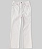 Color:White - Image 1 - Big Girls 7-16 Straight Leg Denim Jean