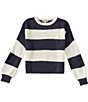 Copper Key Big Girls Stripe Shaker Long Sleeve Relaxed Sweater - Image 6