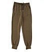 Color:Olive - Image 1 - Big Girls 7-16 Terry Jogger Pant