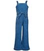 Copper Key Big Girls 7-16 Tie Waist Denim Jumpsuit, Color:Indigo - Image 1