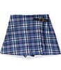 Copper Key Big Girls Buckle Plaid Skort - Image 1