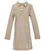 Copper Key Big Girls Button Collar Denim Dress - Image 3