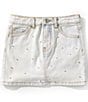 Copper Key Big Girls Pearled Denim Skirt - Image 1