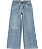 Copper Key Big Girls Tie Waist Denim Pant - Image 1