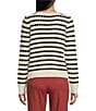 Copper Key Black & White Stripe Sweater, Color:Black-White - Image 2