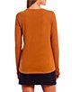 Color:Mustard - Image 2 - Brushed Knit Long Sleeve Top