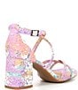 Color:Bright/Multi - Image 2 - Buttercup Floral Print Cross Strap Sandals