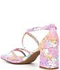 Color:Bright/Multi - Image 3 - Buttercup Floral Print Cross Strap Sandals