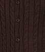 Copper Key Cable Knit Button Front Cardigan - Image 4