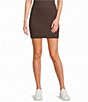 Copper Key Cable Knit Coordinating Mini Skirt - Image 1