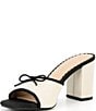 Copper Key Cape Floral Print Jacquard Bow Detail Dress Sandals