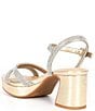 Color:Sand Gold - Image 3 - Celebrate Rhinestone Platform Dress Sandals