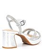 Color:Silver - Image 2 - Celebrate Rhinestone Platform Dress Sandals