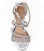 Color:Silver - Image 5 - Girls' Charrming Glitzy Rhinestone Strappy Dress Sandals (Toddler)