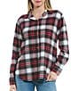 Color:Snow Multi - Image 1 - Checked Plaid Button Front Flannel Shirt