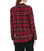 Color:Red Multi - Image 2 - Checked Plaid Button Front Flannel Shirt