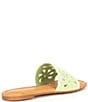 Color:Light Green - Image 2 - Citrus Scalloped Pearl Embellished Flat Slide Sandals