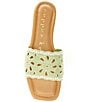 Color:Light Green - Image 5 - Citrus Scalloped Pearl Embellished Flat Slide Sandals