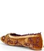 Copper Key Clara Velvet Bow Flower Embroidery Ballet Flats - Image 5
