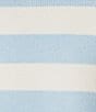 Copper Key Collared Stripe Sweater, Color:Light Blue/Ivory - Image 4