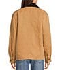 Copper Key Contrast Collar Work Jacket, Color:Camel - Image 2