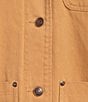 Copper Key Contrast Collar Work Jacket, Color:Camel - Image 5