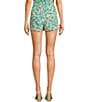 Copper Key Coordinating Stamp Print Wrap Skort, Color:Green Multi - Image 2