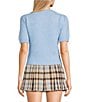 Copper Key Crew Neck Puff Sleeve Sweater - Image 2