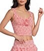 Copper Key Daisy Floral Square Neck Coordinating Top - Image 5