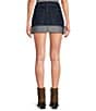 Copper Key Denim Cuffed Mini Skirt - Image 2