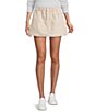 Copper Key Denim Pleated Mini Skirt - Image 1