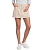 Copper Key Denim Pleated Mini Skirt - Image 1