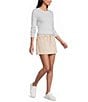 Copper Key Denim Pleated Mini Skirt - Image 3