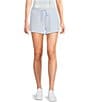 Copper Key Drawstring Coordinating Lounge Shorts, Color:Light Blue - Image 1