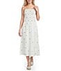 Copper Key Drawstring Embroidered Coordinating Maxi Skirt - Image 3