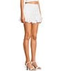 Copper Key Drawstring Front Eyelet Coordinating Mini Shorts - Image 3