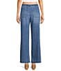Copper Key Drawstring Wide Leg Denim Pants - Image 2