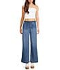 Copper Key Drawstring Wide Leg Denim Pants - Image 3