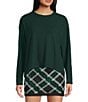 Copper Key Drop Shoulder Brushed T-Shirt, Color:Green - Image 1