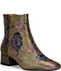 Copper Key Eclipse Floral Block Heel Booties - Image 1