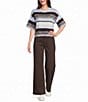 Copper Key Elbow Sleeve Striped Sweater - Image 4