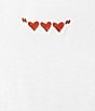 Color:White - Image 4 - Embroidered Heart Box T-Shirt