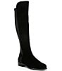 Color:Black - Image 1 - Faya Suede Tall Riding Boots