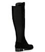 Color:Black - Image 2 - Faya Wide Calf Suede Tall Rising Boots