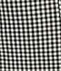 Copper Key Fitted Gingham Slit Mini Skirt, Color:Black Ivory - Image 5