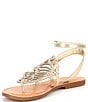 Copper Key Flutter Metallic Rhinestone Butterfly Thong Sandals | Dillard's