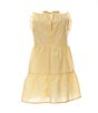 Color:Yellow Gingham - Image 2 - Girls 2T-6X Checked Ruffle Tank Baby Doll Dress