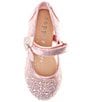 Color:Light Pink - Image 5 - Girls' Amelia Rhinestone Butterfly Flats (Youth)